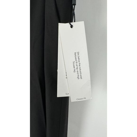 Calvin Klein Womens Black Trouser Dress Pants Classic Fit Flat Front Size 14 NWT - Picture 8 of 9